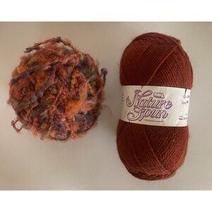 Brown Sheep Co 101 Burnt Sienna 100% Wool Skein + Ball Fancy  Wool Yarn